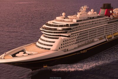 Meeresgiganten: Die neuen Kreuzfahrtschiffe 2025 - Gleich zwei neue Schiffe hat Disney Cruise Line 2025 geplant: Eines davon ist die "Disney Destiny".