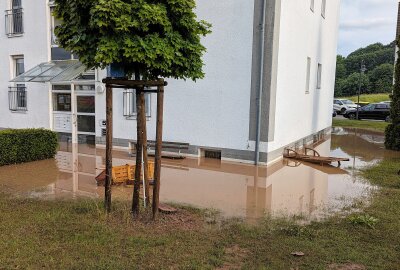 Mehrere Feuerwehreinsätze nach Unwetterlage in Colditz - Die Lage bleibt weiterhin angespannt. Foto: Christian Grube