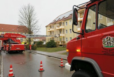 Mehrere Feuerwehren zu Großeinsatz in Schneeberg alarmiert - Angebranntes Essen sorgt für Großeinsatz der Feuerwehren. Foto: Niko Mutschmann