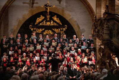 Messe für Frieden: "The Armed Man. A Mass for Peace" erklingt im Freiberger Dom - "The Armed Man. A Mass for Peace" von Jenkins erklingt im Freiberger Dom. Foto: Detlef Müller