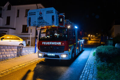 Nächtlicher Feuerwehreinsatz im Kurbad Actinon in Bad Schlema - Nächtlicher Einsatz der Feuerwehr im Kurbad. 