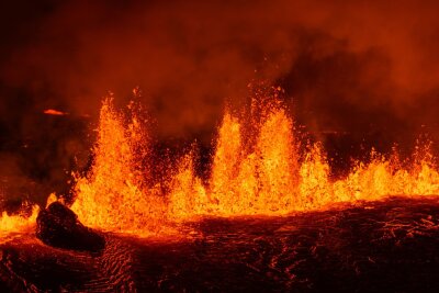 "Natur ist unberechenbar" - Neuer Vulkanausbruch auf Island - Die Eruption begann in der Nacht.