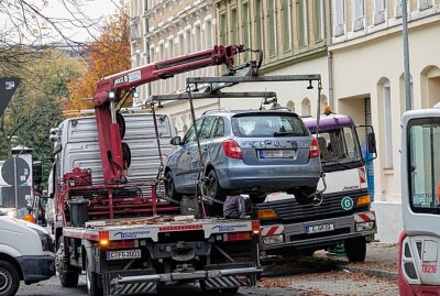 Neue Baustelle in Chemnitz: Wichtige Umleitung gesperrt - In Chemnitz gibt es auf dem Sonnenberg wieder eine neue Baustelle. Foto: Harry Härtel