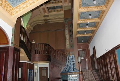 Neue Leiterin der Baldauf Villa: Kultur ist ihr Ding - Schon das Treppenhaus der Baldauf Villa fasziniert mit seinem Jugendstil-Charm. Foto: Jana Kretzschmann