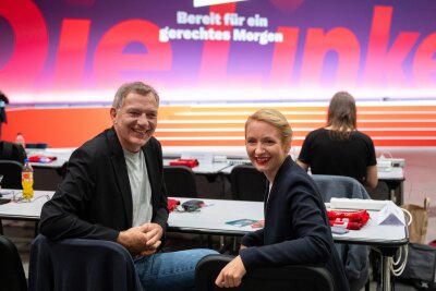 Neue Linken-Spitze: Schwerdtner und van Aken gewählt - Jan van Aken und Ines Schwerdtner wollen die Linke aus der Krise führen.