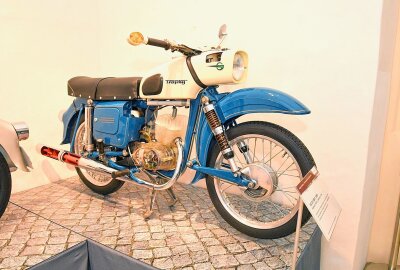 Neue Sonderausstellung im Motorradmuseum: Einblicke in Motorrad-Innenleben - Schnittmodell der MZ ES 150/1 von 1969. Foto: Thorsten Horn