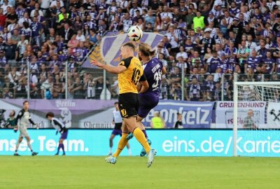 Neuer Tabellenführer: FC Erzgebirge Aue gewinnt Sachsenderby - Der FC Erzgebirge Aue kommt aus den Festspielwochen gar nicht mehr heraus.Foto: Alexander Gerber