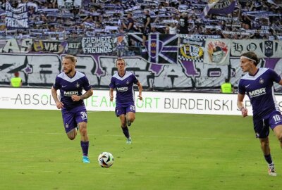 Neuer Tabellenführer: FC Erzgebirge Aue gewinnt Sachsenderby - Der FC Erzgebirge Aue kommt aus den Festspielwochen gar nicht mehr heraus.Foto: Alexander Gerber