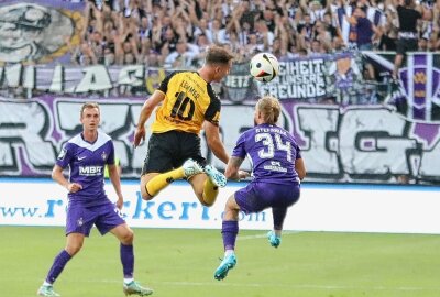 Neuer Tabellenführer: FC Erzgebirge Aue gewinnt Sachsenderby - Der FC Erzgebirge Aue kommt aus den Festspielwochen gar nicht mehr heraus.Foto: Alexander Gerber