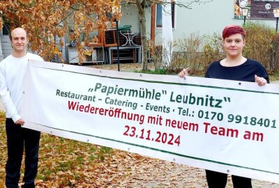 Neueröffnung in Leubnitz: Die Papiermühle lädt wieder ein! - Die Geschwister André und Nadine Gulder eröffnen am 23. November die Papiermühle in Leubnitz neu.