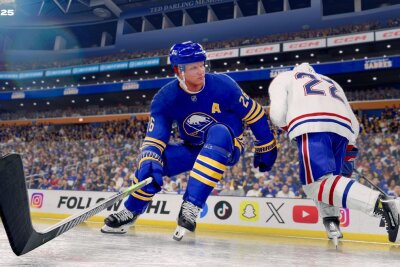 Oktoberfest für Gaming-Fans: Die Spiele-Highlights des Monats - Coole Sache für Eishockey-Fans: "EA Sports NHL 25" läutet die Saison mit imposanten Grafikverbesserungen, umfassendem Lizenzpaket und realistischerem Gameplay sowie über 250 neuen authentischen Animationen ein. Die Gameplay-Optimierungen dienen nicht nur der Optik, sondern auch dem Spielgefühl. Ab 4. Oktober für PS5 und Xbox Series.