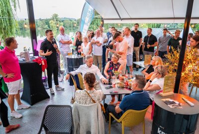 Olympia-Bronzemedaillengewinnerin Rebekka Haase zu Gast im Bacaru Zwickau - Sportikonen und Unternehmer im Dialog: Perspektiven für die Zukunft. Foto: Krauß Event GmbH (Fabian Noack)