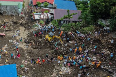 Philippinen: Auf tödlichen Sturm "Trami" folgt "Kong-rey" - Die Zerstörungen durch den Sturm "Trami" sind gewaltig.