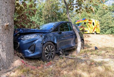 PKW kollidiert mit Motorrad: Mehrere Verletzte bei Unfall auf der B101 - Mehrere Personen wurden bei einem Verkehrsunfall auf der B101 verletzt. Foto: Marcel Schlenkrich