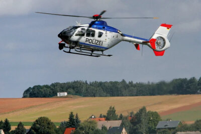 Polizeihubschrauber. Symbolbild: Harry Härtel/Archiv