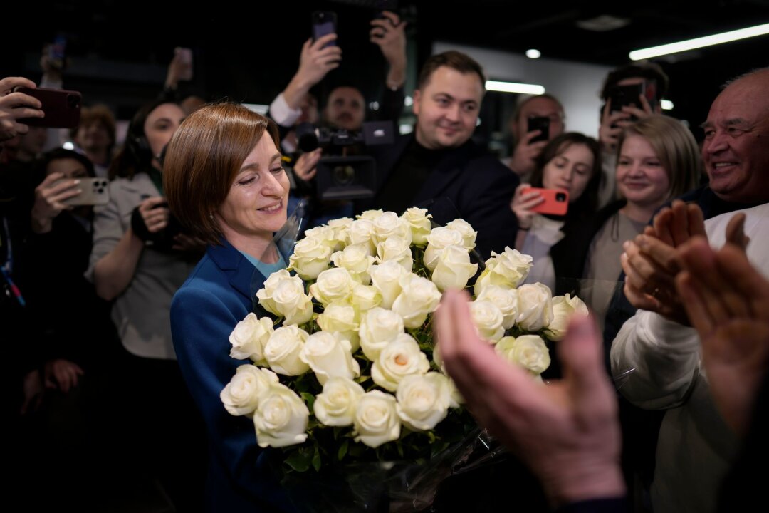 Prowestliche Präsidentin siegt in Moldau - EU erleichtert - Die amtierende Präsidentin von Moldau, Maia Sandu, hat die Wahl erneut gewonnen.