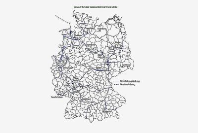 Region Chemnitz bleibt Anschluss ans Wasserstoff-Kernnetz verwehrt - In Sachsen werden Dresden, Leipzig und Zwickau an das Netz angeschlossen werden. Foto: FNB Gas e.V.