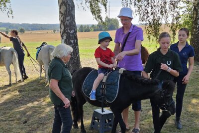 Reiterball, Schalmeien und beeindruckende Leistungen: Ein Rückblick auf das Reitturnier in Langenstriegis - Angeboten wurde auch Kinderreiten am Festzelt.