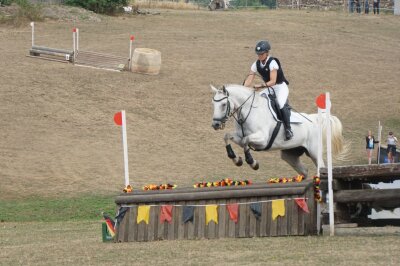 Reiternachwuchs in Langenstriegis beständig erfolgreich - Nicole Feiereis hat mit ihrem Pferd Dakota in einer Geländeprüfung der Klasse A im letzten Jahr in Langenstriegis gezeigt, dass sie und ihr Pferd auch in anspruchsvollen Prüfungen bestehen können.