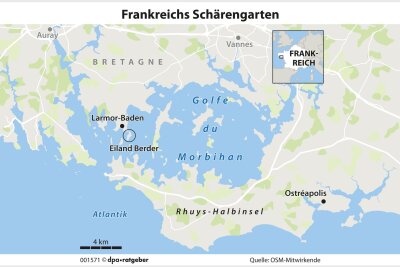 Robinson-Gefühle in Frankreichs Schärengarten - Mit dem Atlantik nur durch eine schmale Meerenge verbunden: der Golfe du Morbihan in der Südbretagne.