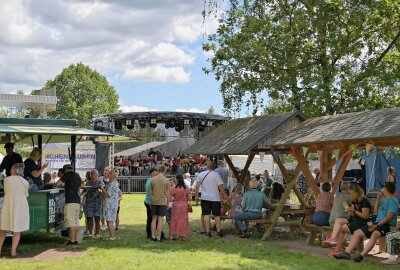 Rockmusik und Familienfreude: Haldenbeben-Festival in Schneeberg begeistert - Beim Haldenbeben-Festival hat es einen bunten Familiennachmittag gegeben. Foto: Ramona Schwabe