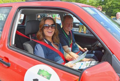 Sachsen Classic 2024 beendet - Auch Katarina Witt hatte viel Spaß an ihrer ersten Sachsen Classic. Foto: Thorsten Horn