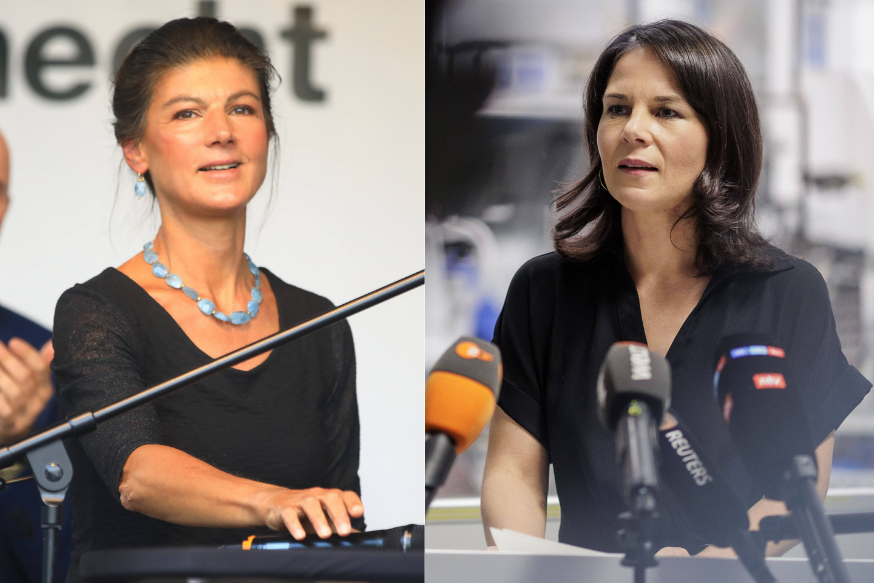 Sahra Wagenknecht und Annalena Baerbock kommen nach Chemnitz - Sahra Wagenkneckt (l.) und Annalena Baerbock kommen nach Chemnitz zum Wahlkampf.