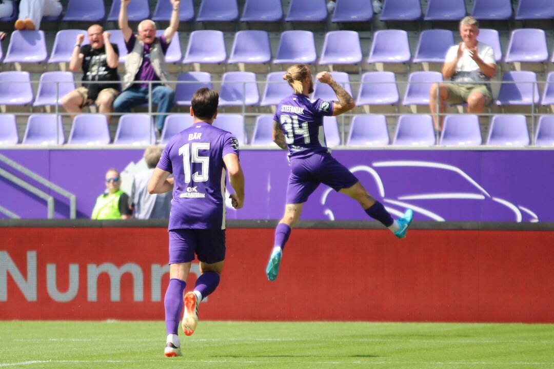 Marvin Stefaniak erzielte den ersten Saisontreffer für die Veilchen. Foto: Alexander Gerber