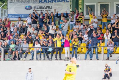 Schade: VFC Plauen verspielt 2:0-Führung gegen Berlin - Hier gibt's Bildimpressionen vom Spiel zwischen Plauen (gelb-schwarz) und Berlin (blau). Fotos: Oliver orgs / Pressebüro Repert