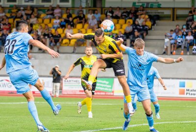 Schade: VFC Plauen verspielt 2:0-Führung gegen Berlin - Hier gibt's Bildimpressionen vom Spiel zwischen Plauen (gelb-schwarz) und Berlin (blau). Fotos: Oliver orgs / Pressebüro Repert