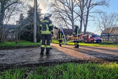 Scheunenbrand in Niedergoseln: Zwei Verletzte - Bei dem Brand wurden zwei Personen verletzt. Foto: LausitzNews