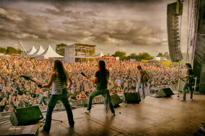 Adrian Seidels Ex Stinger Band beim Baltic Open Air.