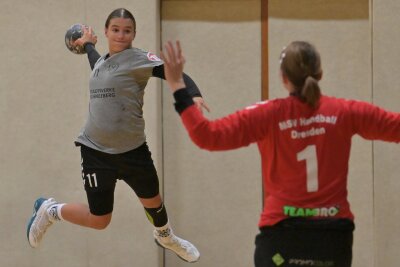 Schneebergerinnen müssen gegen Tabellenführer passen - Die Schneebergerinnen - am Ball Melanie Martin -  haben sich Dresden geschlagen geben müssen. 