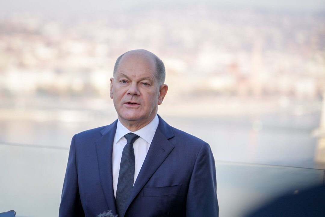 Scholz zum Mauerfall: Müssen zusammenstehen - Kanzler Scholz: "Der Sieg der Freiheit im Herbst 1989 war ein gesamteuropäischer Sieg."