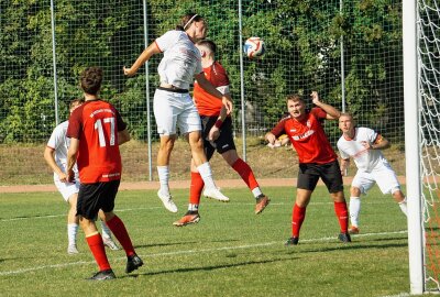 Schwäne fliegen tief, aber in nächste Sachsenpokalrunde! - Dobruna kam in der zweiten Halbzeit in die Partie und erzielte sofort das 2:0 für den FSV Zwickau. Foto: Marcus Hengst