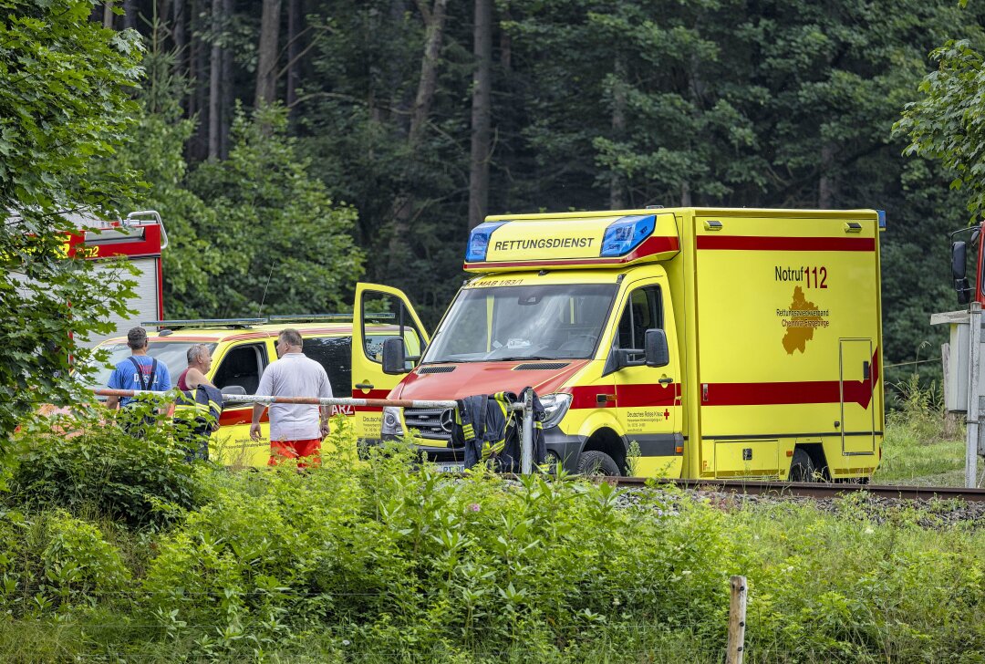 Schwerer Zugunfall im Erzgebirge: Bahn kollidiert mit Person - Ein Zugunfall mit der Erzgebirgsbahn ereignete sich am Freitag gegen 13.30 Uhr auf der Strecke Chemnitz - Cranzahl. Foto: Bernd März