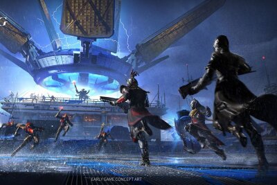 SciFi-Epos "Destiny" macht mobil: "Destiny Rising" kommt aufs Smartphone - Frühe Game Concept Art zu "Destiny Rising". Der Veröffentlichungstermin des Mobile-Games steht in den Sternen.