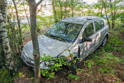 Seniorin mit 3,26 Promille rammt Bäume nach Spiegelkollision - Promillefahrt endet im Wald: 3,26 Promille führen zur Blutentnahme und Führerscheinbeschlagnahme. Foto: Xcitepress