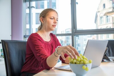 So viel Spaß macht vegetarisches Essen to go - Gesundes für Zwischendurch: Trauben sind reich an Vitaminen.