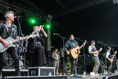 So war das WGT 2024: Jungfrauenversteigerung und einzigartige Menschen - Mr. Irish Bastard spielten am Samstag im Heidnischen Dorf auf dem WGT 2024. Foto: Anika Weber