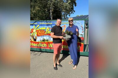 Sonnenlandpark Lichtenau feiert 18. Geburtstag bei strahlendem Sommerwetter - Auch der Lichtenauer Bürgermeister Andreas Graf war bei der Feier dabei.