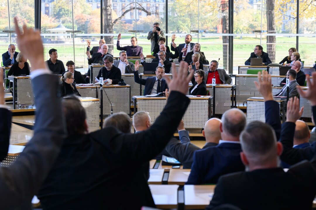 SPD unterbricht Sondierungsgespräche in Sachsen - Bei der Abstimmung über den AfD-Antrag auf einen Untersuchungsausschuss zur Corona-Pandemie stimmten auch Abgeordnete des BSW.