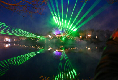 Start am Freitag: So spektakulär wird die Wintersaison im Sonnenlandpark Lichtenau - Einmal am Abend wird es eine unvergleichliche Lasershow geben.