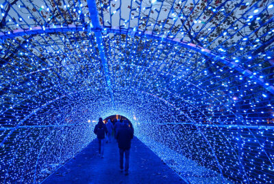 Start am Freitag: So spektakulär wird die Wintersaison im Sonnenlandpark Lichtenau - Ein Highlight ist der 24 Meter lange Lichttunnel.