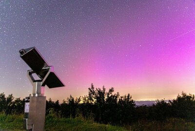 Sternschnuppen und Nordlichter: Astronomisches Schauspiel am erzgebirgischem Nachthimmel - Astronomisches Schauspiel am Himmel. Foto: Andre März