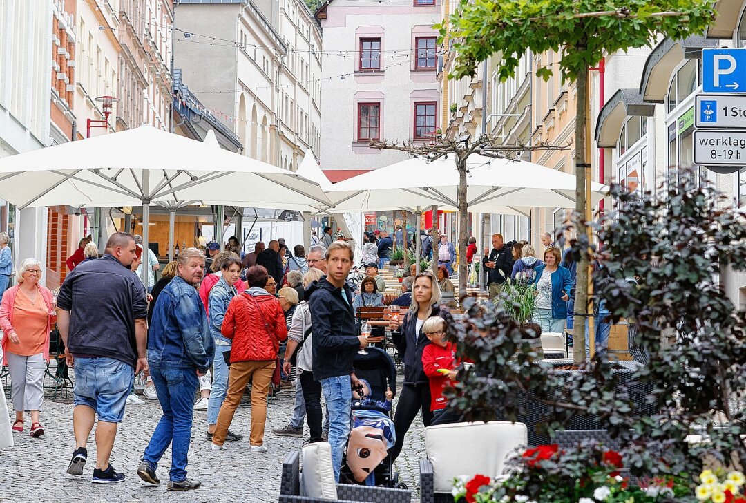 Straßenfest "Spätlese" schweren Herzens abgesagt - Trubel in der Innenstadt sollte es zur "Spätlese" geben, doch das wird wetterbedingt nichts. Foto: Markus Pfeifer