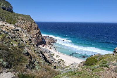 Südafrika: Wilde Natur am Fuße des Tafelbergs... - Der Dias Beach am Kap der guten Hoffnung.