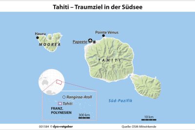 Tahiti: In Schräglage durch die Lagune - Inseln mitten im Ozean: Tahiti gehört zu Französisch-Polynesien und liegt im Südpazifik.