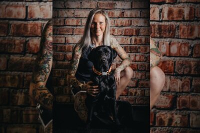 Tanja (34) aus dem Erzgebirge: Zwischen Fitness und Tattoos als "schöne Tapete" - Ein Foto aus vergangenen Zeiten. Damals war sie noch blond.