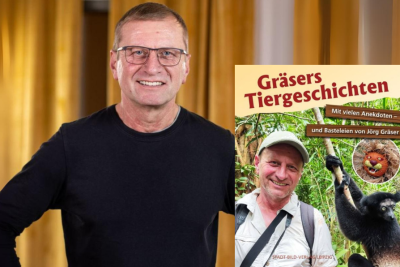 Tierpfleger Jörg Gräser liest aus erstem eigenen Buch in der Region - Jörg Gräsers Buch erscheint am 1. September. 